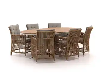 Kees Smit Manifesto Ortello/Fidenza ovaal 220cm dining tuinset 7-delig aanbieding