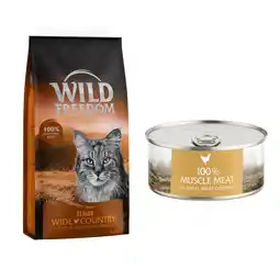 Zooplus 6,5 kg Wild Freedom - Senior: Wijd Land - Kip + 6 x 70 g kip aanbieding