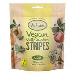 Zooplus 125g Appel, Wortel & Abrikoos Lukullus Vegan Garden Stripes Hondensnacks aanbieding