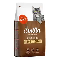 Zooplus 10 kg Smilla Kattenvoer - Senior Sterilised met Gevogelte aanbieding