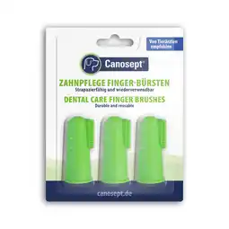 Zooplus 1stuks Canosept tandverzorging vingerborstels voor honden aanbieding