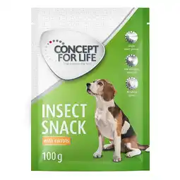 Zooplus 100 g Insect Snack met Wortel Concept for Life Snacks Honden aanbieding