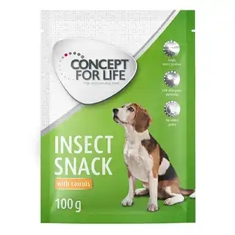 Zooplus 100 g Insect Snack met Wortel Concept for Life Snacks Honden aanbieding