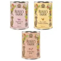 Zooplus Rosie's Farm Adult 6 x 400 g - Mixpakket (3 varianten) aanbieding