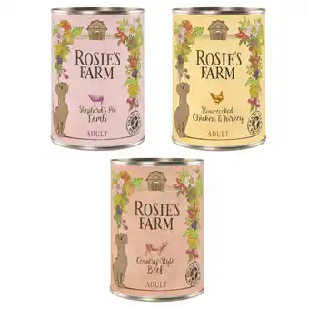 Zooplus Rosie's Farm Adult 6 x 400 g - Mixpakket (3 varianten) aanbieding