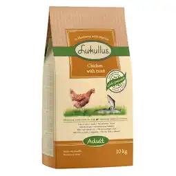 Zooplus Lukullus droogvoer - Adult Kip & Forel (10 kg) aanbieding