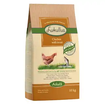 Zooplus Lukullus droogvoer - Adult Kip & Forel (10 kg) aanbieding
