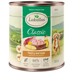 Zooplus Lukullus Naturkost Adult en Senior - Adult Gevogelte & Lam (graanvrij) aanbieding
