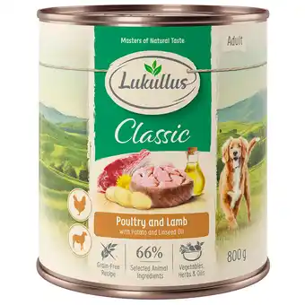 Zooplus Lukullus Naturkost Adult en Senior - Adult Gevogelte & Lam (graanvrij) aanbieding