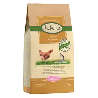 Zooplus Lukullus droogvoer - Junior Kip & Forel (10 kg) aanbieding
