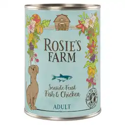 Zooplus Rosie's Farm Adult 6 x 400 g - Vis & Kip aanbieding