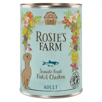 Zooplus Rosie's Farm Adult 6 x 400 g - Vis & Kip aanbieding
