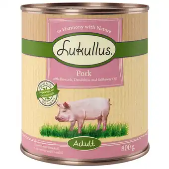 Zooplus Lukullus Naturkost Adult en Senior - Adult Varken (graanvrij) aanbieding