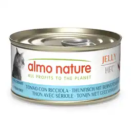 Zooplus Voordeelpakket: 24x70g Almo Nature HFC Gelei Tonijn met Amberjack natvoer voor katten aanbieding