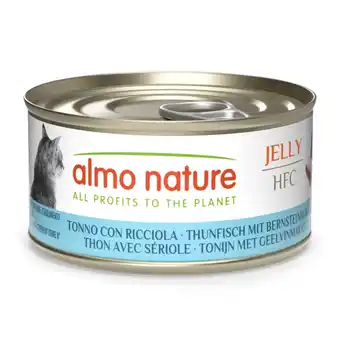 Zooplus Voordeelpakket: 24x70g Almo Nature HFC Gelei Tonijn met Amberjack natvoer voor katten aanbieding