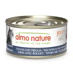 Zooplus Voordeelpakket: 24x70g Almo Nature HFC Gelei Tonijn met Mul natvoer voor katten aanbieding