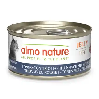 Zooplus Voordeelpakket: 24x70g Almo Nature HFC Gelei Tonijn met Mul natvoer voor katten aanbieding