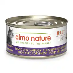 Zooplus Voordeelpakket: 24x70g Almo Nature HFC Gelei Tonijn met goudmakreel natvoer voor katten aanbieding
