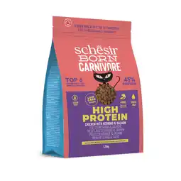 Zooplus Dubbelpak: 2x 1,25kg Schesir Born Carnivore Hoog Eiwit Kip met Haring & Zalm Kattenvoer droog aanbieding