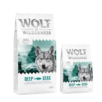 Zooplus 14kg Deep Seas Haring Wolf of Wilderness Hondenvoer aanbieding