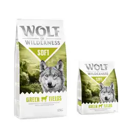 Zooplus 14kg Green Fields Lam Soft & Strong Wolf of Wilderness Hondenvoer aanbieding