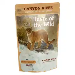 Zooplus Dubbelpak: 24x85g Taste of the Wild Canyon River met forel natvoer voor katten aanbieding