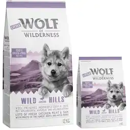 Zooplus 14kg Junior Wild Hills Eend Wolf of Wilderness Hondenvoer aanbieding
