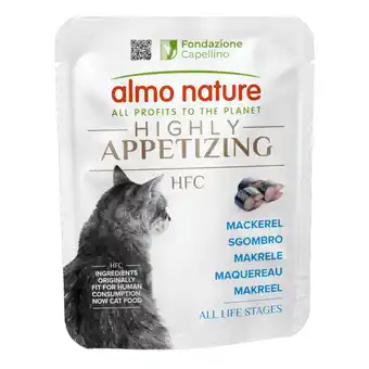 Zooplus Voordeelverpakking: 24x50g Almo Nature HFC Zeer Smakelijk Makreel natvoer voor katten aanbieding