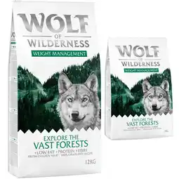 Zooplus 14kg Weight Management Wolf of Wilderness Hondenvoer aanbieding