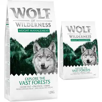 Zooplus 14kg Weight Management Wolf of Wilderness Hondenvoer aanbieding