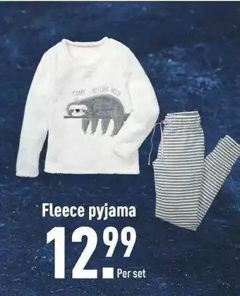 ALDI Fleece Pyjama aanbieding