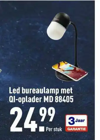 ALDI Led Bureaulamp Met QI-oplader MD88405 aanbieding