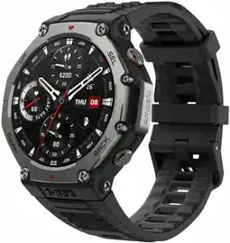 Amazon Amazfit T-Rex 3, Onyx Zwart, Eén maat aanbieding