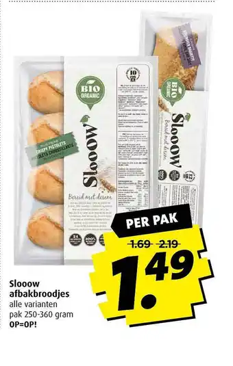 Boni Slooow Afbakbroodjes aanbieding