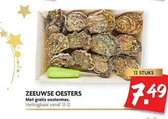 Dekamarkt Zeeuwse Oesters Met Gratis Oestermes aanbieding