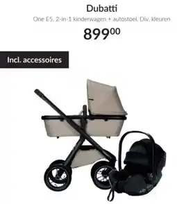 Babypark Dubatti One E5, 2 in 1 kinderwagen + autostoel aanbieding
