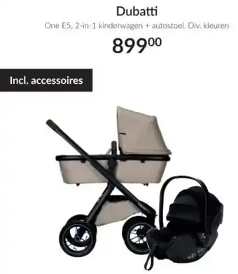 Babypark Dubatti One E5, 2 in 1 kinderwagen + autostoel aanbieding