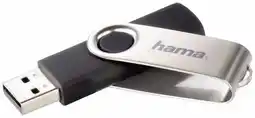 Conrad Hama Rotate USB-stick 128 GB Zwart 108071 USB-A 2.0 aanbieding