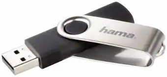 Conrad Hama Rotate USB-stick 128 GB Zwart 108071 USB-A 2.0 aanbieding