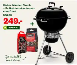 Welkoop Weber Master Touch + Brikettenstarterset compleet aanbieding