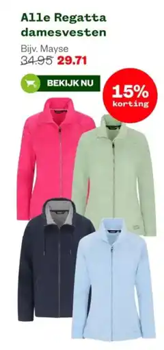 Welkoop Alle Regatta damesvesten aanbieding