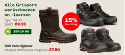 Welkoop Alle Grisport werkschoenen en -aarzen aanbieding