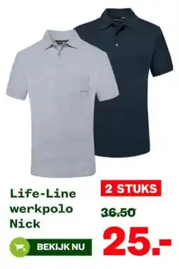 Welkoop Life Line werkpolo Nick aanbieding
