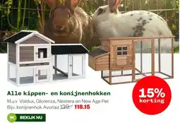 Welkoop Alle kippen en konijnenhokken aanbieding
