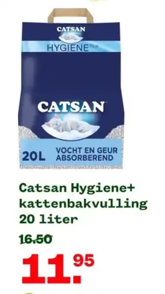 Welkoop Catsan Hygiene+ kattenbakvulling aanbieding