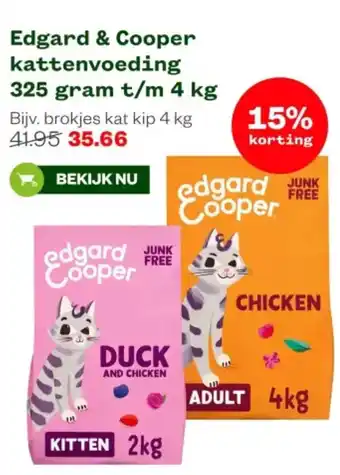 Welkoop Edgard & Cooper kattenvoeding 325 gram t/m aanbieding