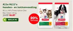 Welkoop Alle Hill's honden en kattenvoeding en kattenvoeding aanbieding