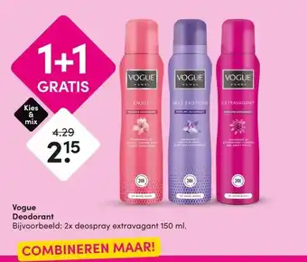 DA Vogue Deodorant aanbieding