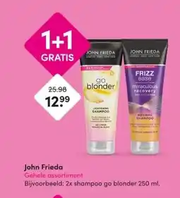 DA John Frieda Gehele assortiment aanbieding