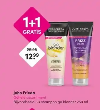 DA John Frieda Gehele assortiment aanbieding